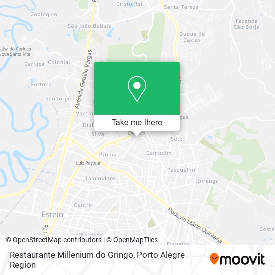 Restaurante Millenium do Gringo map