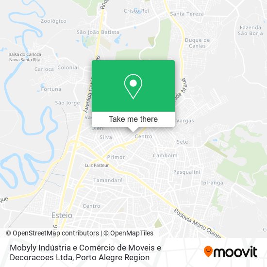 Mobyly Indústria e Comércio de Moveis e Decoracoes Ltda map