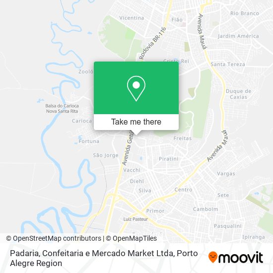 Padaria, Confeitaria e Mercado Market Ltda map