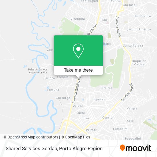 Shared Services Gerdau map