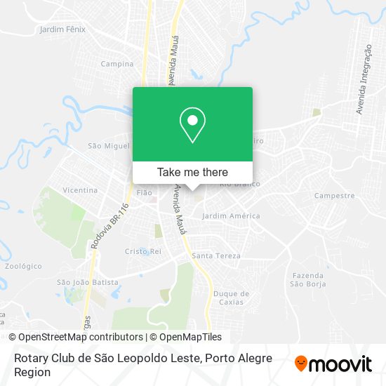 Rotary Club de São Leopoldo Leste map