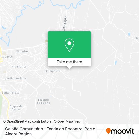 Galpão Comunitário - Tenda do Encontro map