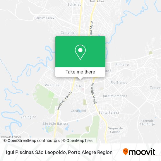 Igui Piscinas São Leopoldo map