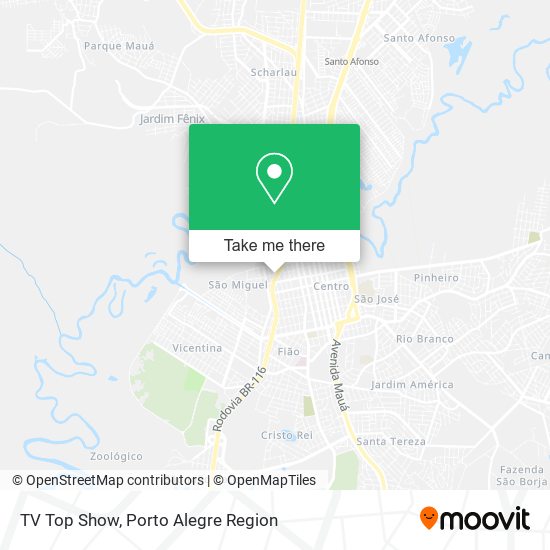 TV Top Show map