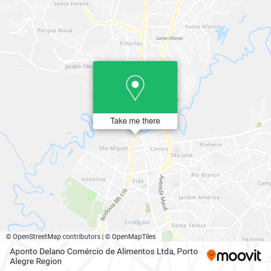 Mapa Aponto Delano Comércio de Alimentos Ltda