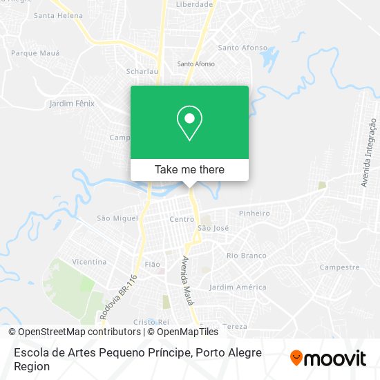 Escola de Artes Pequeno Príncipe map