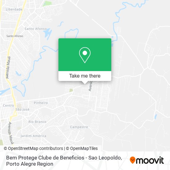 Mapa Bem Protege Clube de Beneficios - Sao Leopoldo