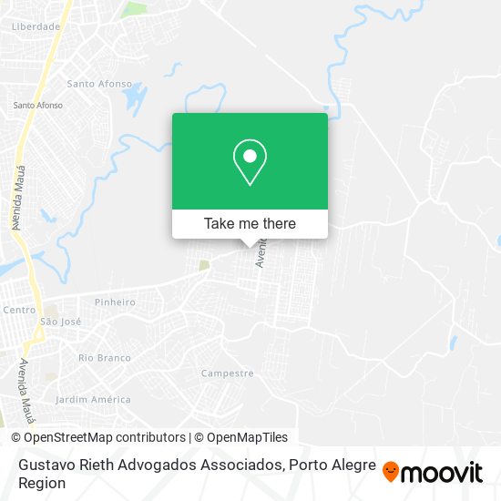 Mapa Gustavo Rieth Advogados Associados