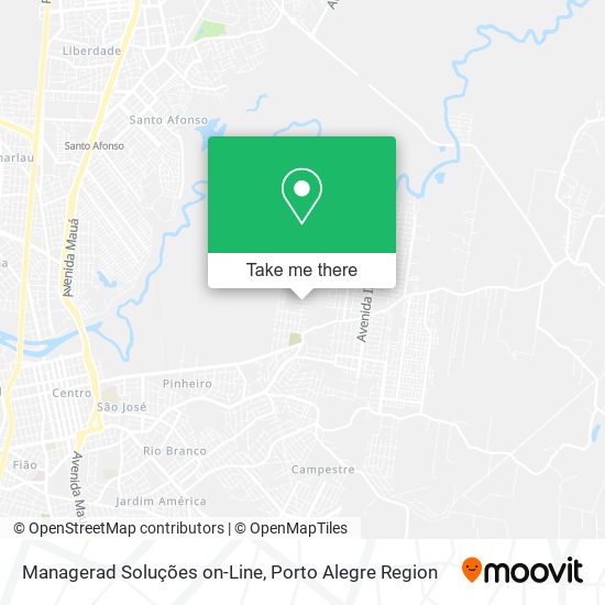 Managerad Soluções on-Line map