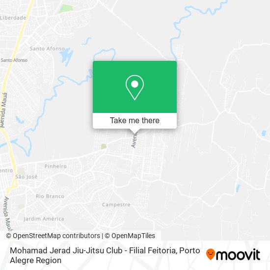Mapa Mohamad Jerad Jiu-Jitsu Club - Filial Feitoria