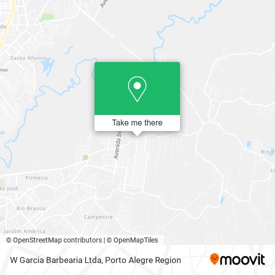 W Garcia Barbearia Ltda map