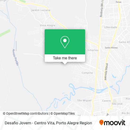 Desafio Jovem - Centro Vita map