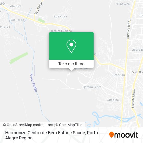 Harmonize Centro de Bem Estar e Saúde map