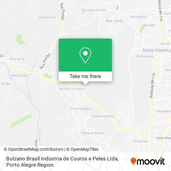 Bolzano Brasil Indústria de Couros e Peles Ltda map
