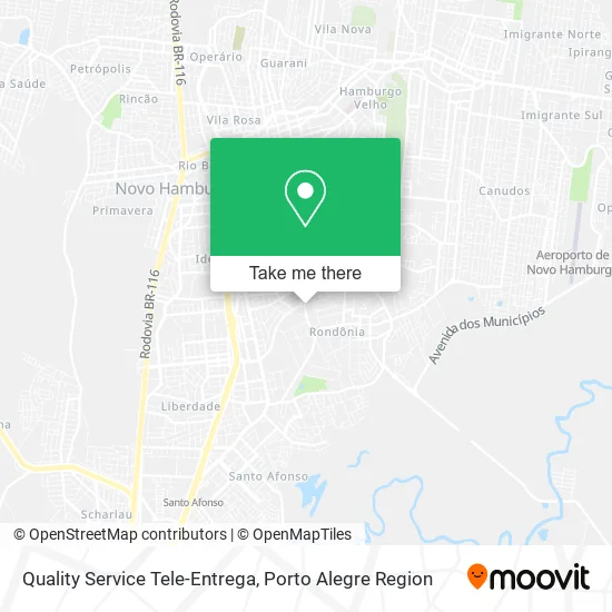 Quality Service Tele-Entrega map