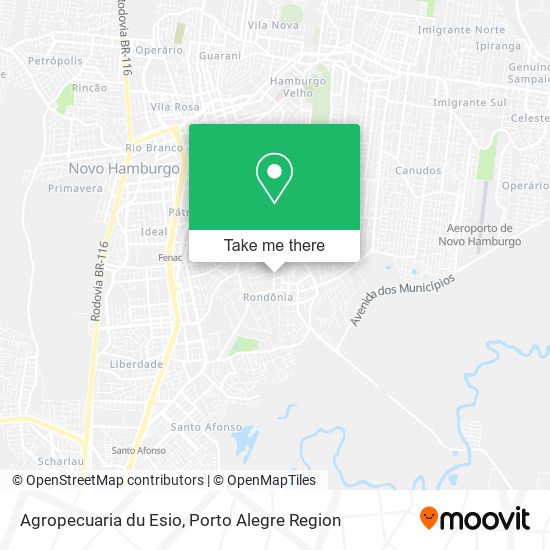 Agropecuaria du Esio map