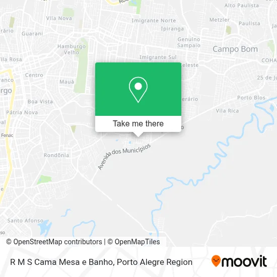 R M S Cama Mesa e Banho map
