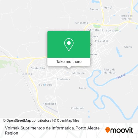 Mapa Volmak Suprimentos de Informática