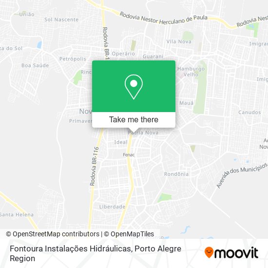 Fontoura Instalações Hidráulicas map