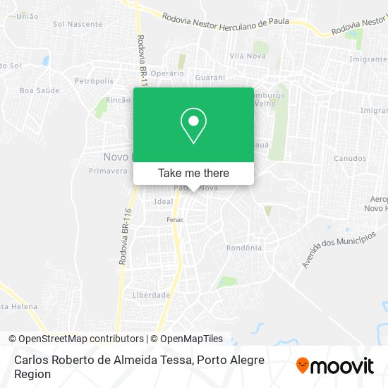 Carlos Roberto de Almeida Tessa map