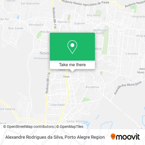 Mapa Alexandre Rodrigues da Silva