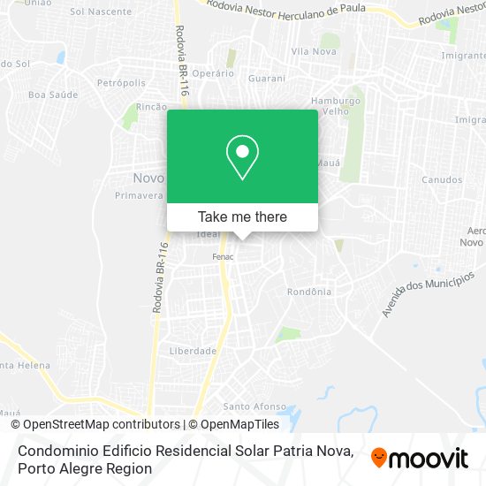 Condominio Edificio Residencial Solar Patria Nova map