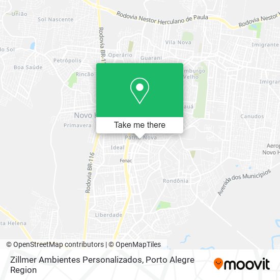 Zillmer Ambientes Personalizados map