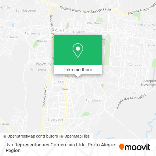Jvb Representacoes Comerciais Ltda map