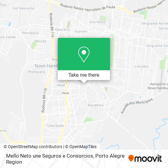 Mello Neto une Seguros e Consorcios map