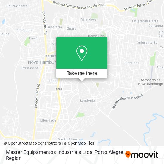 Master Equipamentos Industriais Ltda map