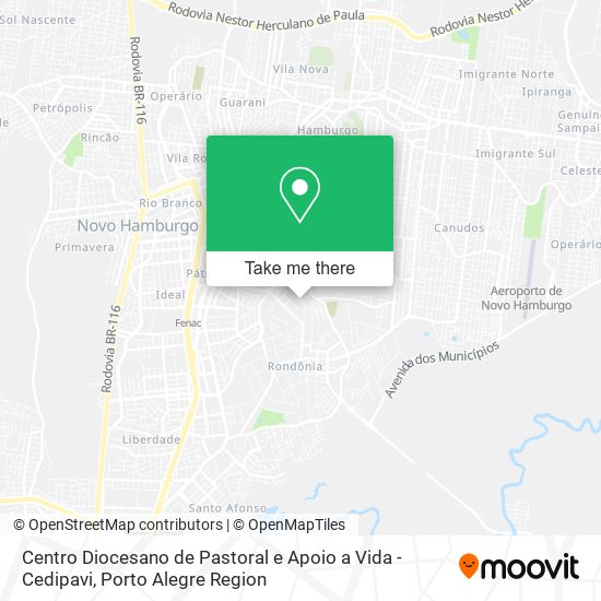 Centro Diocesano de Pastoral e Apoio a Vida - Cedipavi map