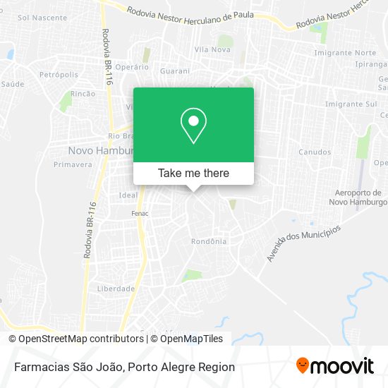 Farmacias São João map