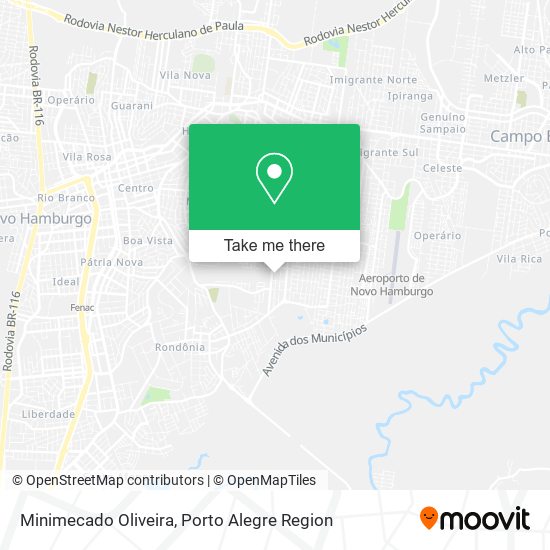 Minimecado Oliveira map