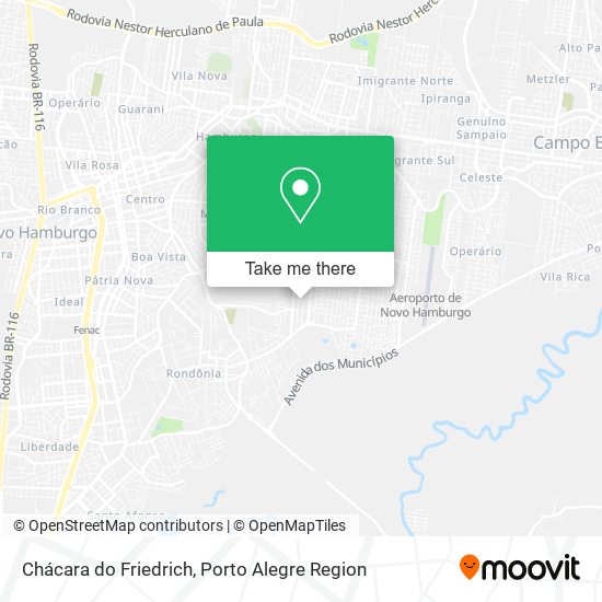 Chácara do Friedrich map