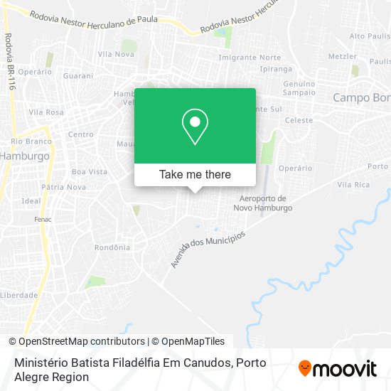 Ministério Batista Filadélfia Em Canudos map