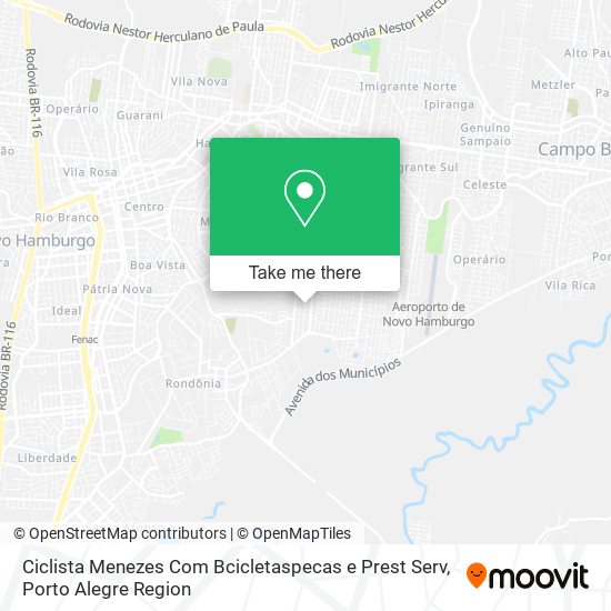 Ciclista Menezes Com Bcicletaspecas e Prest Serv map