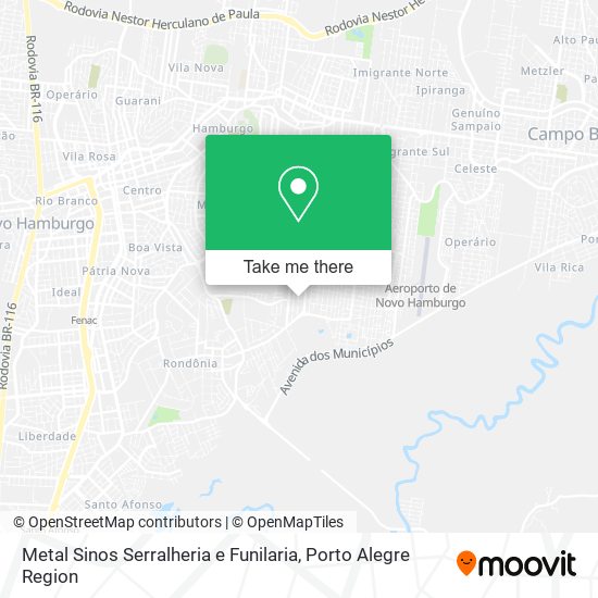 Metal Sinos Serralheria e Funilaria map