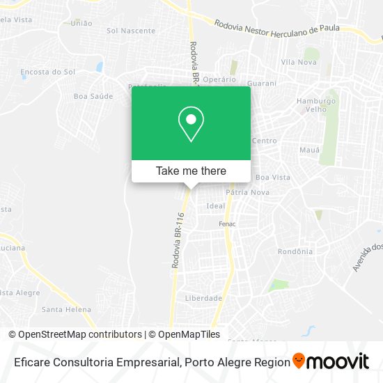 Mapa Eficare Consultoria Empresarial