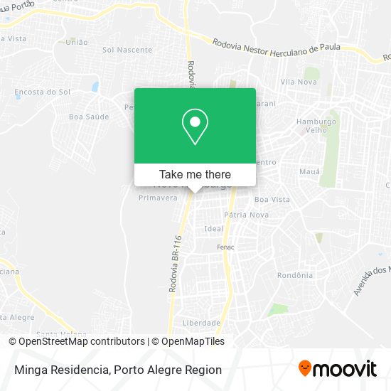 Minga Residencia map