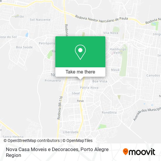 Nova Casa Moveis e Decoracoes map