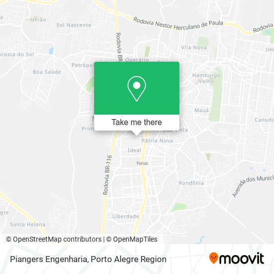 Piangers Engenharia map
