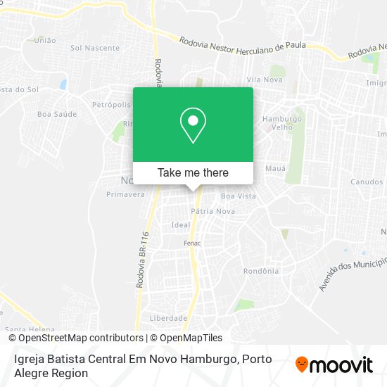 Igreja Batista Central Em Novo Hamburgo map