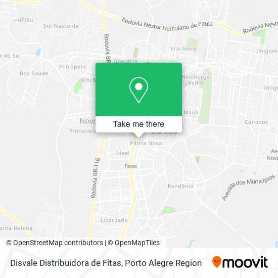 Mapa Disvale Distribuidora de Fitas