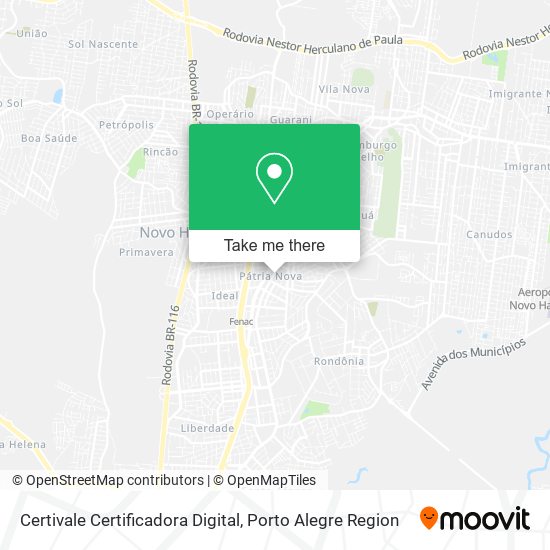 Mapa Certivale Certificadora Digital
