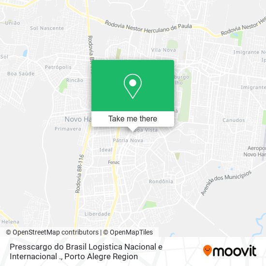 Mapa Presscargo do Brasil Logistica Nacional e Internacional .