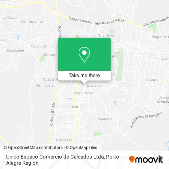 Unico Espaco Comércio de Calcados Ltda map