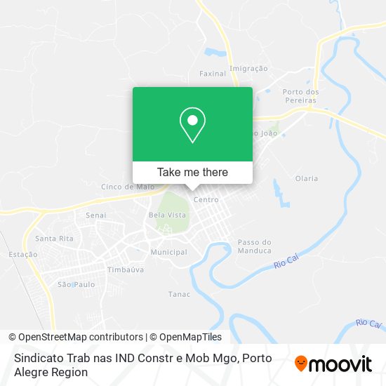 Sindicato Trab nas IND Constr e Mob Mgo map
