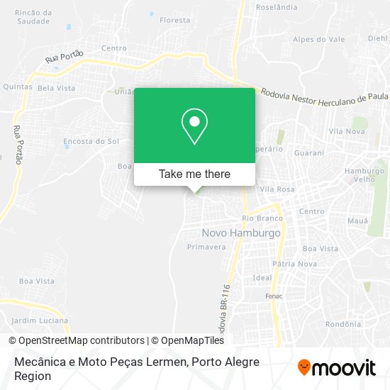 Mecânica e Moto Peças Lermen map