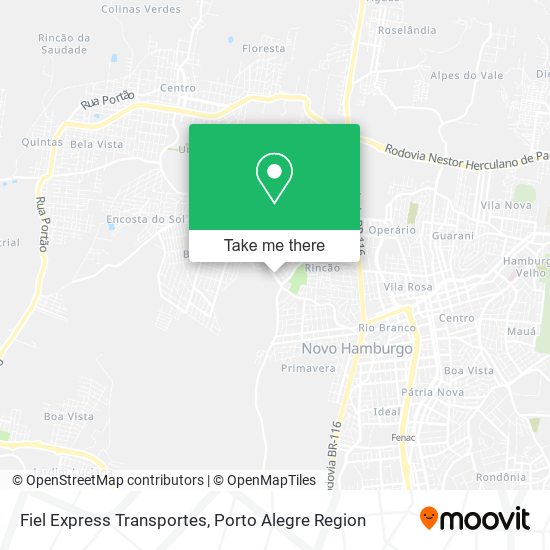 Fiel Express Transportes map