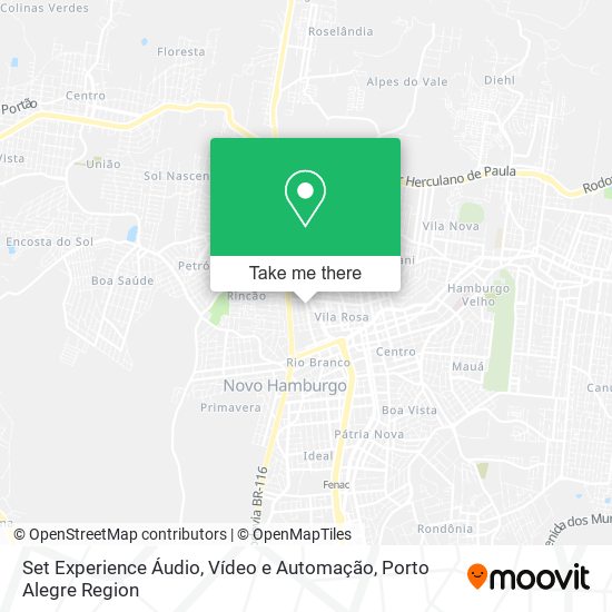 Set Experience Áudio, Vídeo e Automação map